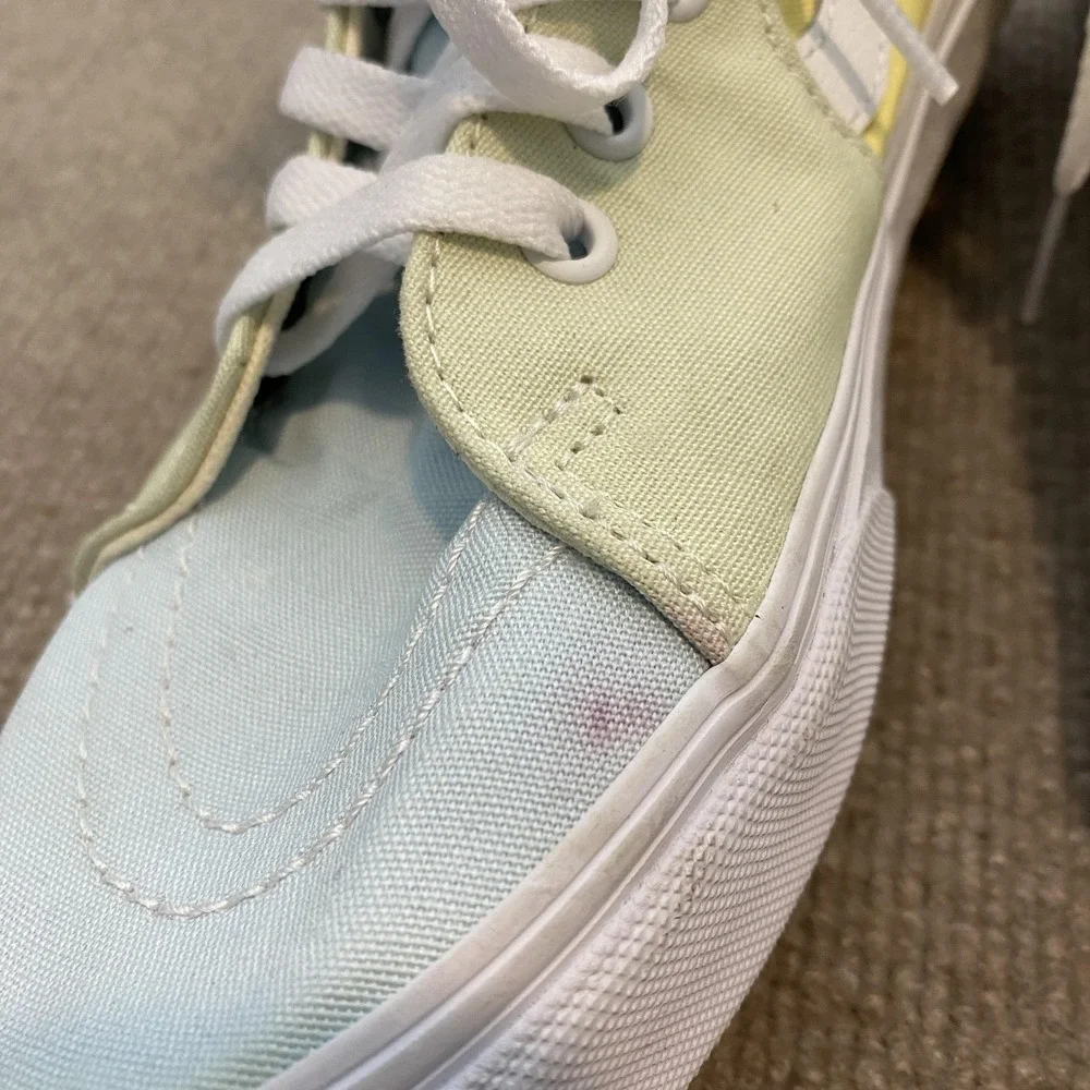 Vans Sk8-Hi Shoes Mens 9 Women 10.5 Multicolor Colorblock High Top Skate Sneaker